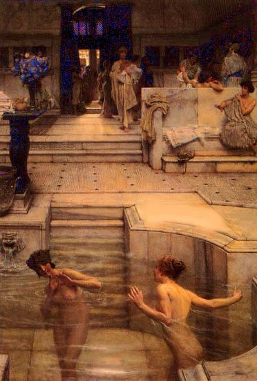 Sir Lawrence Alma-Tadema,OM.RA,RWS A Favourite Custom oil painting picture